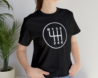 Shifter 6-Gang, manuell, Auto-T-Shirt für Männer, Auto-Guy-Geschenk-T-Stück, Auto-Enthusiasten