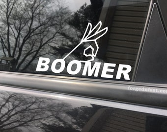 OK Boomer Vinyl Car Decal, Funny Bumper Sticker