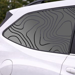 Topography Filled Full Window Decal - Die-Cut Oracal 651 Vinyl Car Sticker image 3