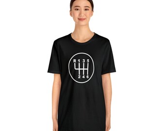 T-Shirt Voiture Amusante 6 Vitesses Pour Transs GTI