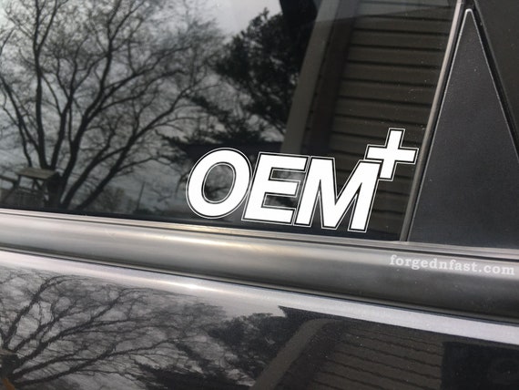 OEM plus car decal bumper sticker truck decal funny car decal