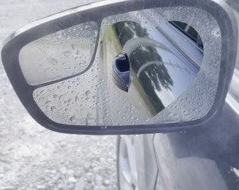 Heart Mirror Peeker, Cool Water Repellent, Unique Cute Mirror Shape, Anti Fog Film, Custom Mirror Sticker, Mirror Decal, Anti Water