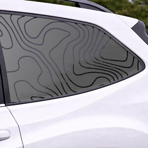 Topography Filled Full Window Decal - Die-Cut Oracal 651 Vinyl Car Sticker image 4