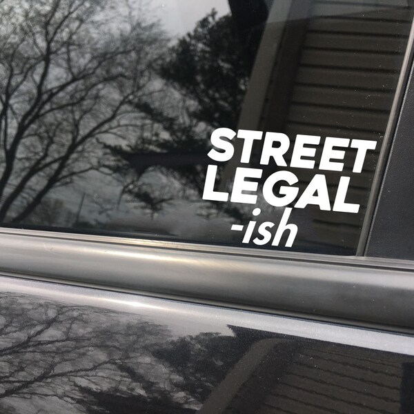 Street Legal Decals Etsy