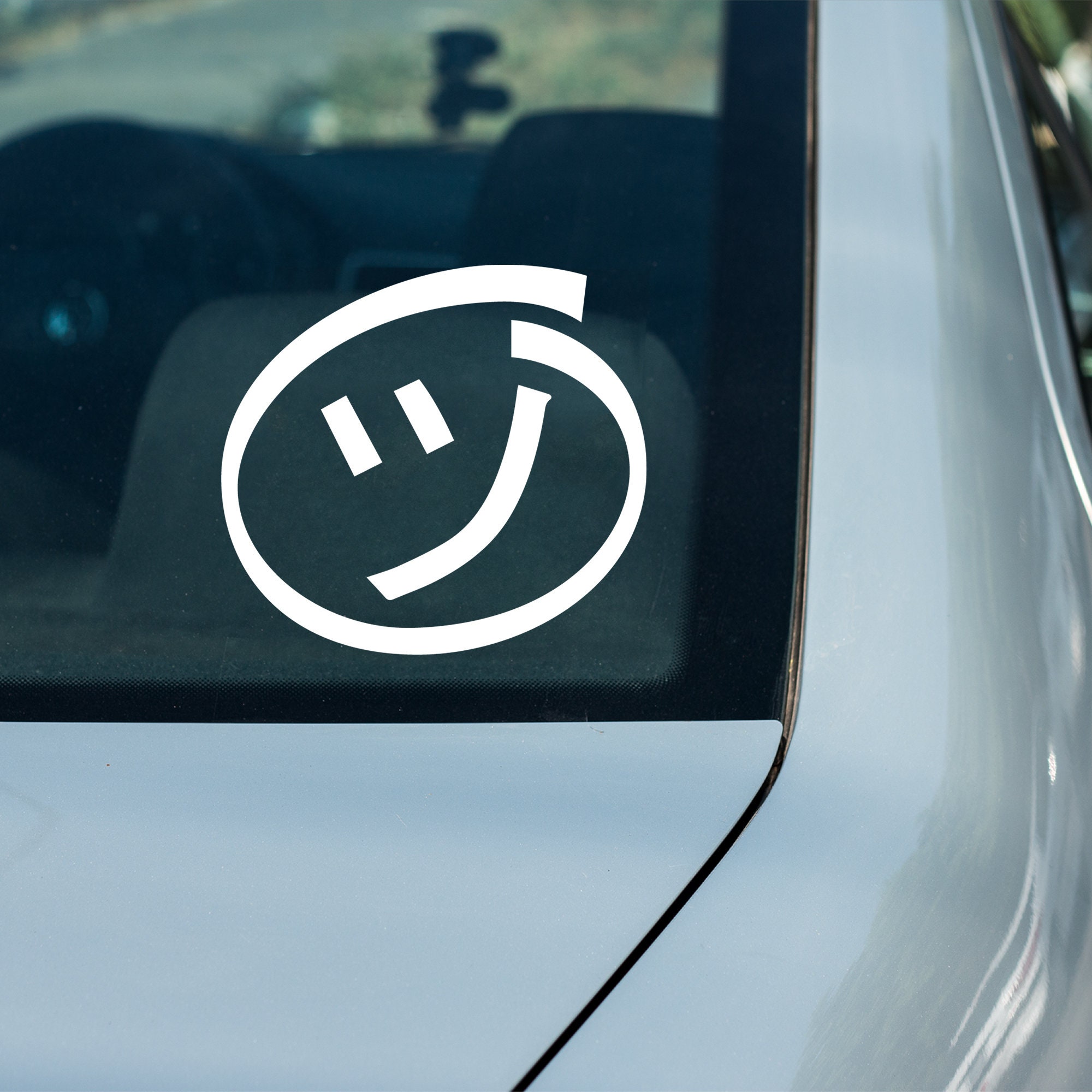 Smiley Face Vinyl Decal, Car Sticker - Etsy