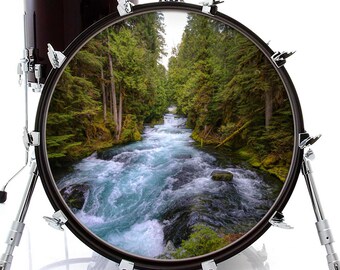 McKenzie River Graphic Drum Skin