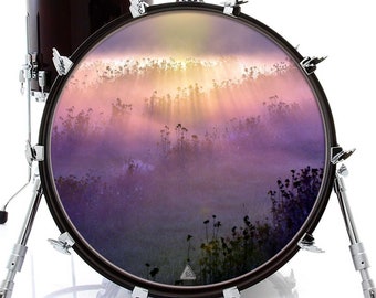 Fog in the Meadow Graphic Drum Skin