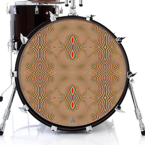 Rainbow Liquid Graphic Drum Skin