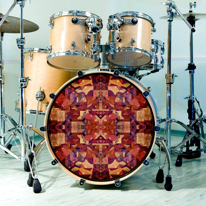 Drum SKIN for Drum Set Snare Bass and Tom Drums. Warm Etsy