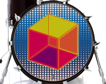 The Cube Graphic Drum Skin