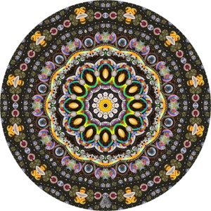 Magic Mandala Graphic Drum Skin, mandala art