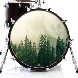Forest in the Fog Graphic Drum Skin