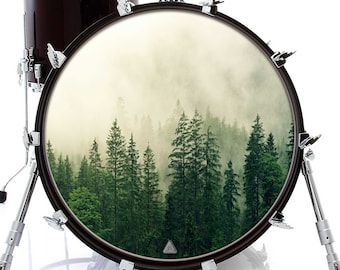 Forest in the Fog Graphic Drum Skin