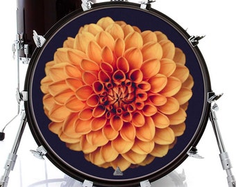 Peau de batterie graphique Dahlia