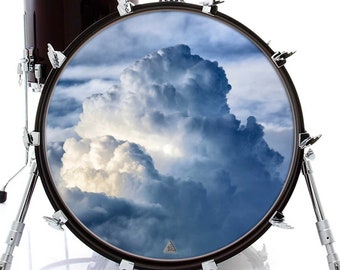 Clouds Graphic Drum Skin