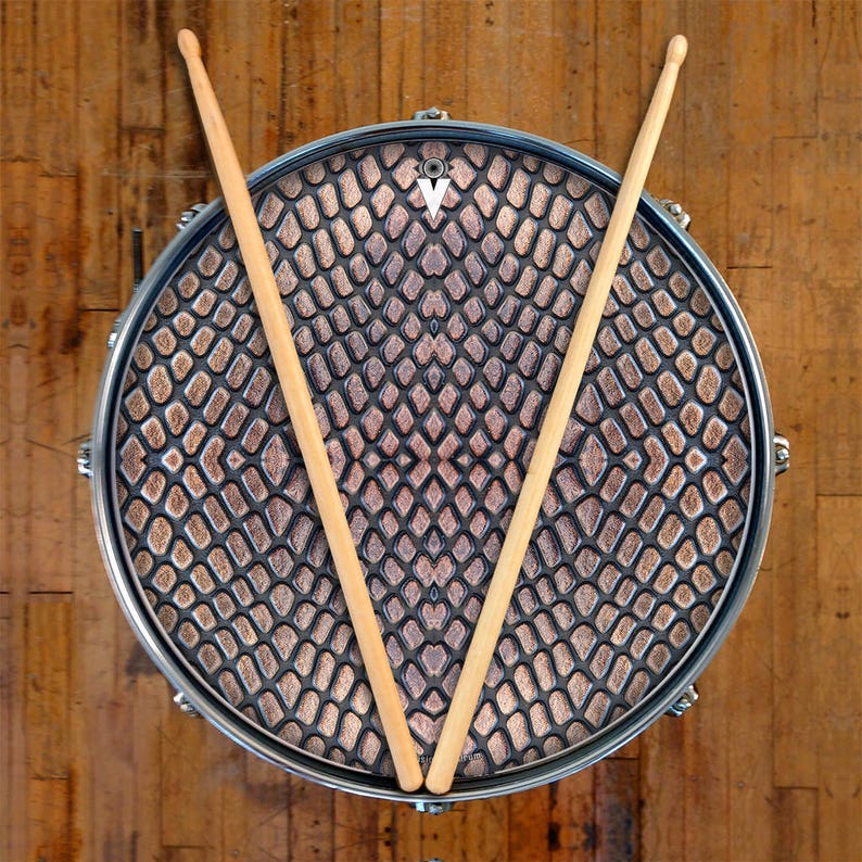 Snakeskin Drum Skin for Bass Snare and Tom Drums Playable Art Etsy