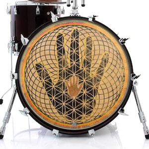 The Hand Graphic Drum Skin