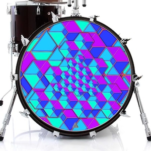 Cubic Graphic Drum Skin