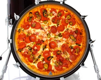 Pepperoni Pizza Graphic Drum Skin