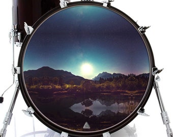 Moon Rise Graphic Drum Skin