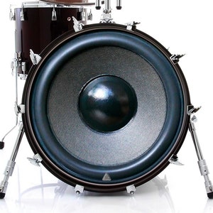 Speaker Graphic Drum Skin