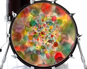 Painted Points Graphic Drum Skin