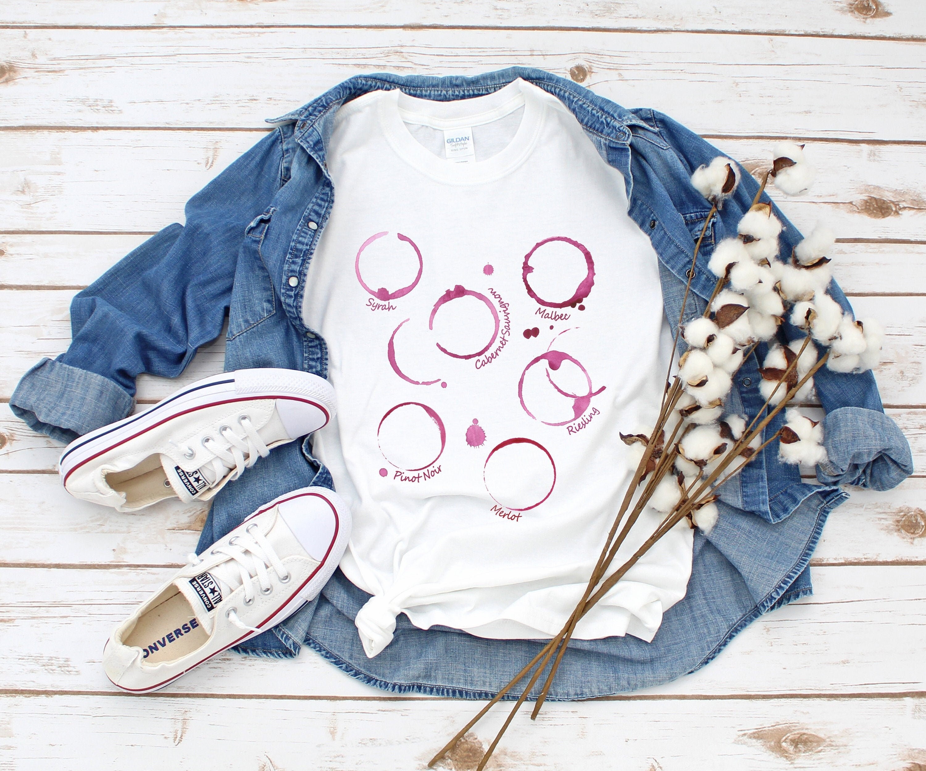 Wine Stain Wine Tasting Girls Night Out Party Shirt Gift