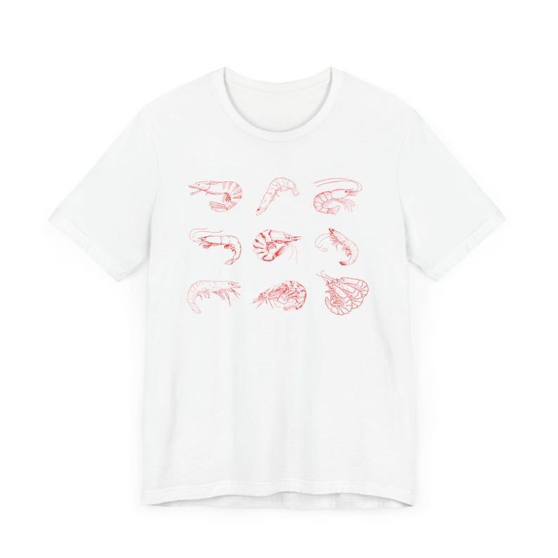 Shrimp Tshirt, Funny Marine Life Shirt, Weirdcore Ocean Tee, Shrimpteresting Gift for Fisherman, Unique Shrimp Shirt, Quirky Shrimp Clothing image 4