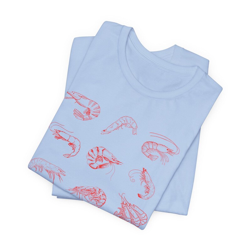 Shrimp Tshirt, Funny Marine Life Shirt, Weirdcore Ocean Tee, Shrimpteresting Gift for Fisherman, Unique Shrimp Shirt, Quirky Shrimp Clothing image 3