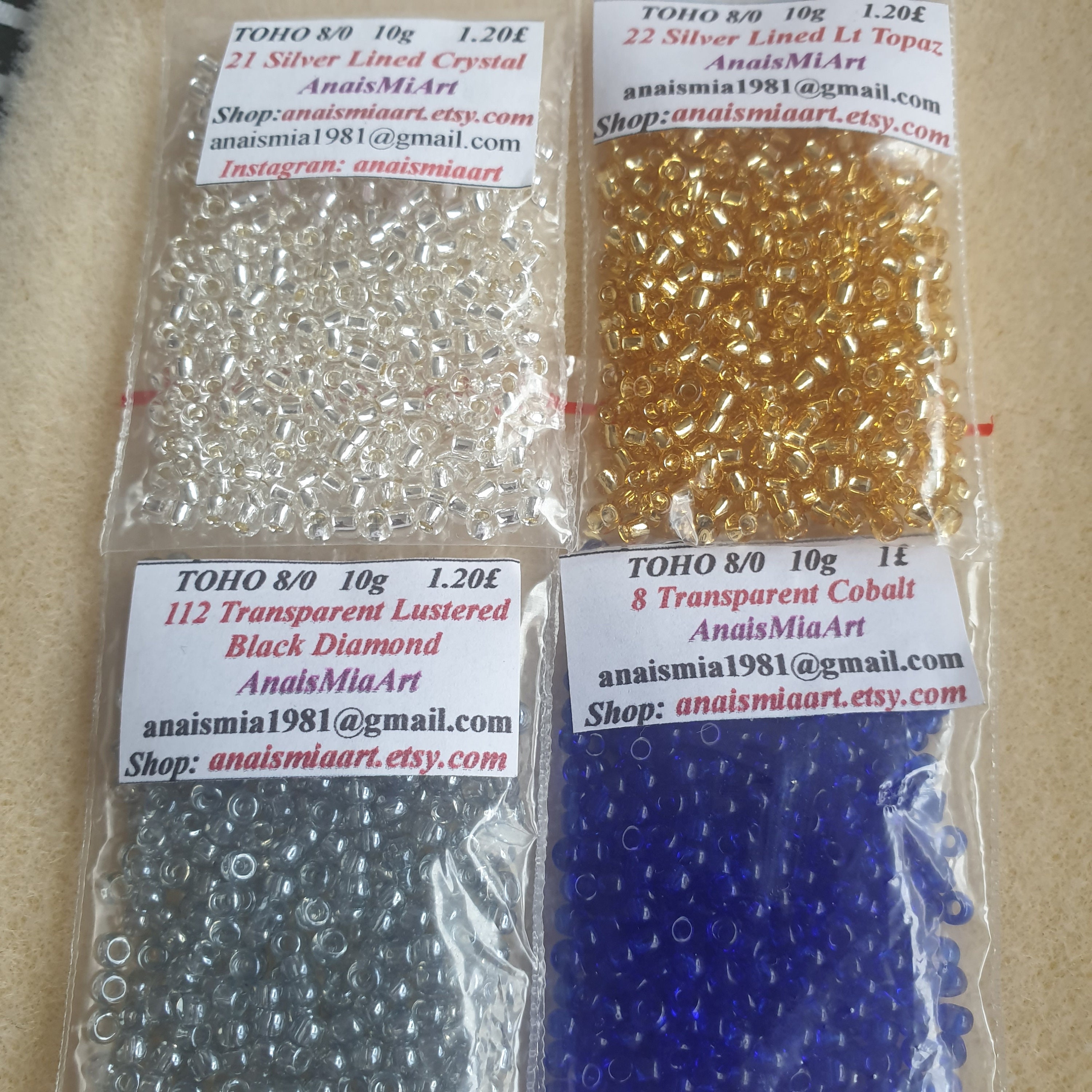 3-Cut Size 8° Gold Toho Seed Bead