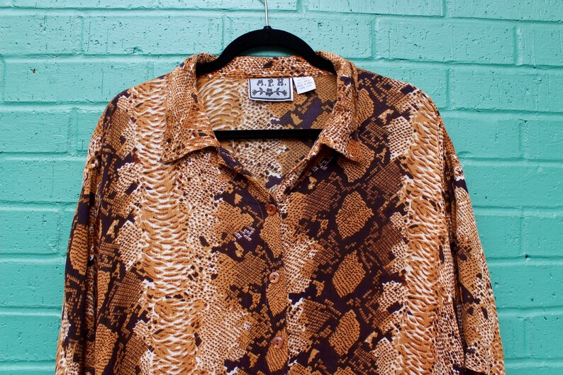 Vintage Snake Print Shirt