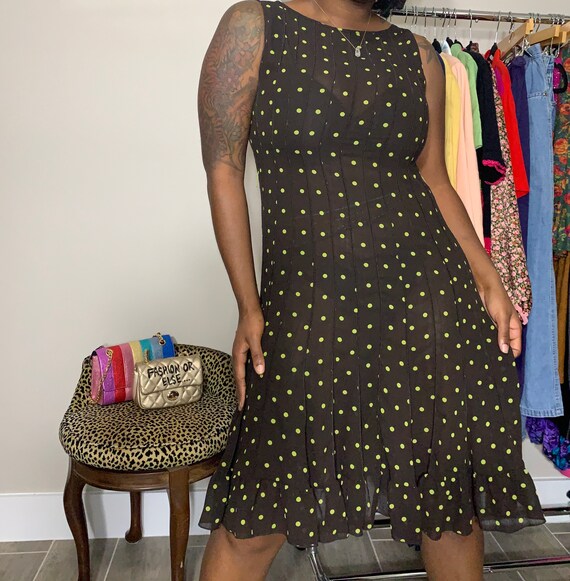 sheer dot dress