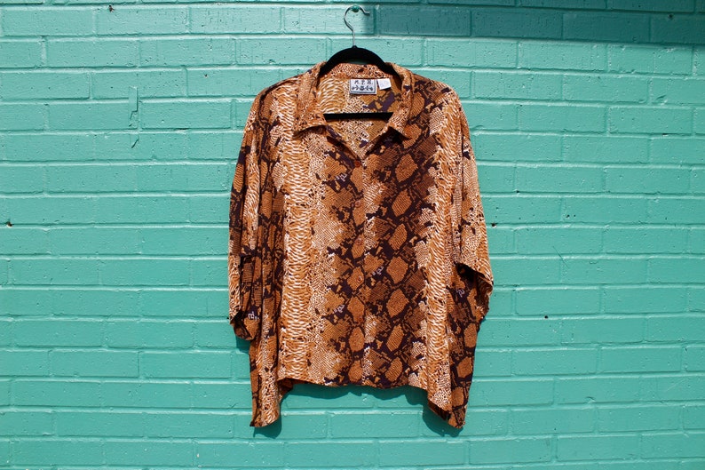 Vintage Snake Print Shirt