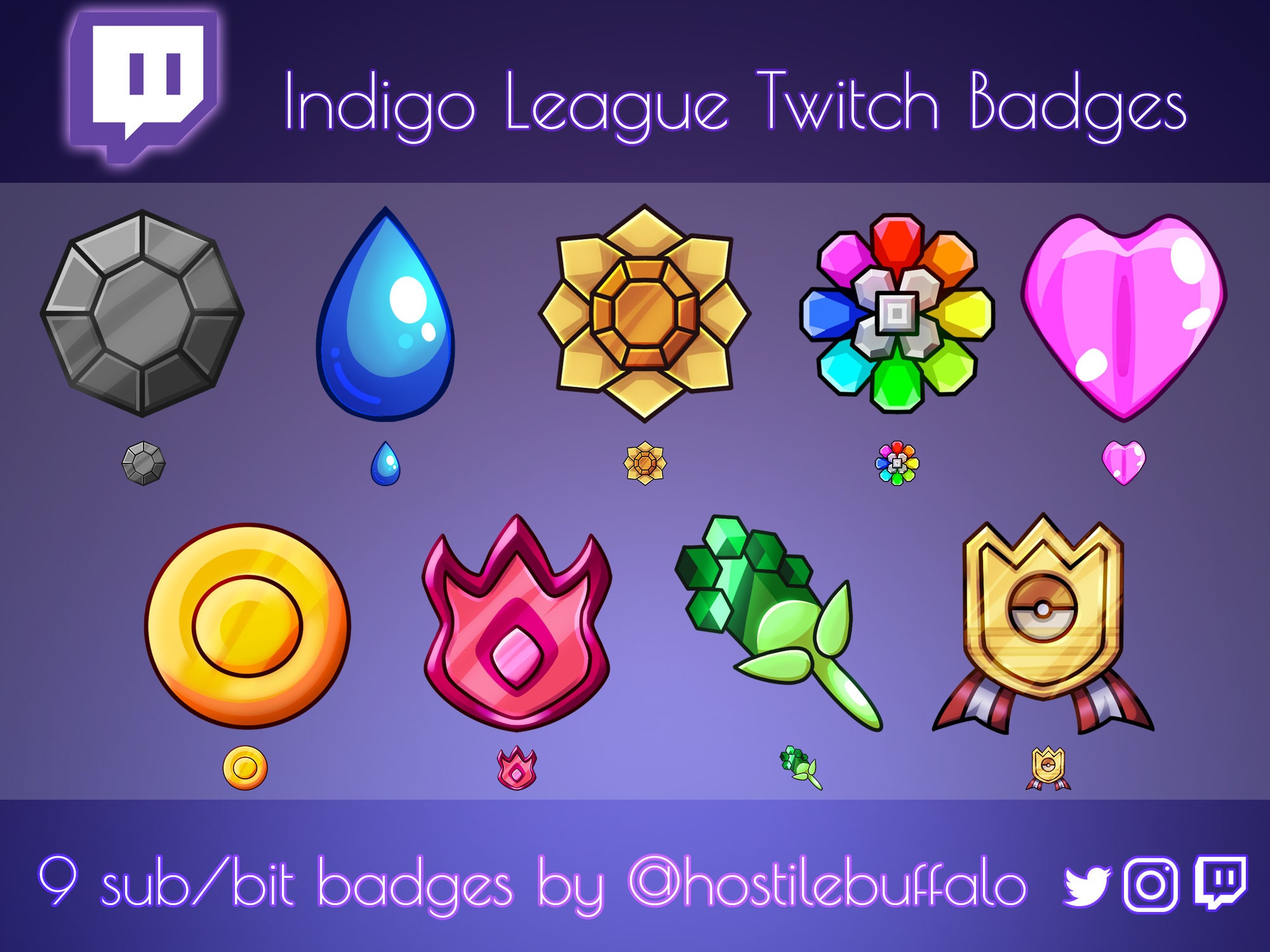 Poke Balls Twitch Sub / Cheer Badges Pixel Art - seaosaur's Ko-fi