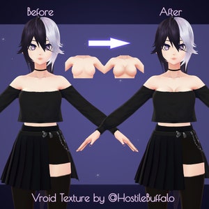 Vroid-splitsingstextuur - VTuber-lichaamstexturen voor Vroid Studio (GE-UPDATE)
