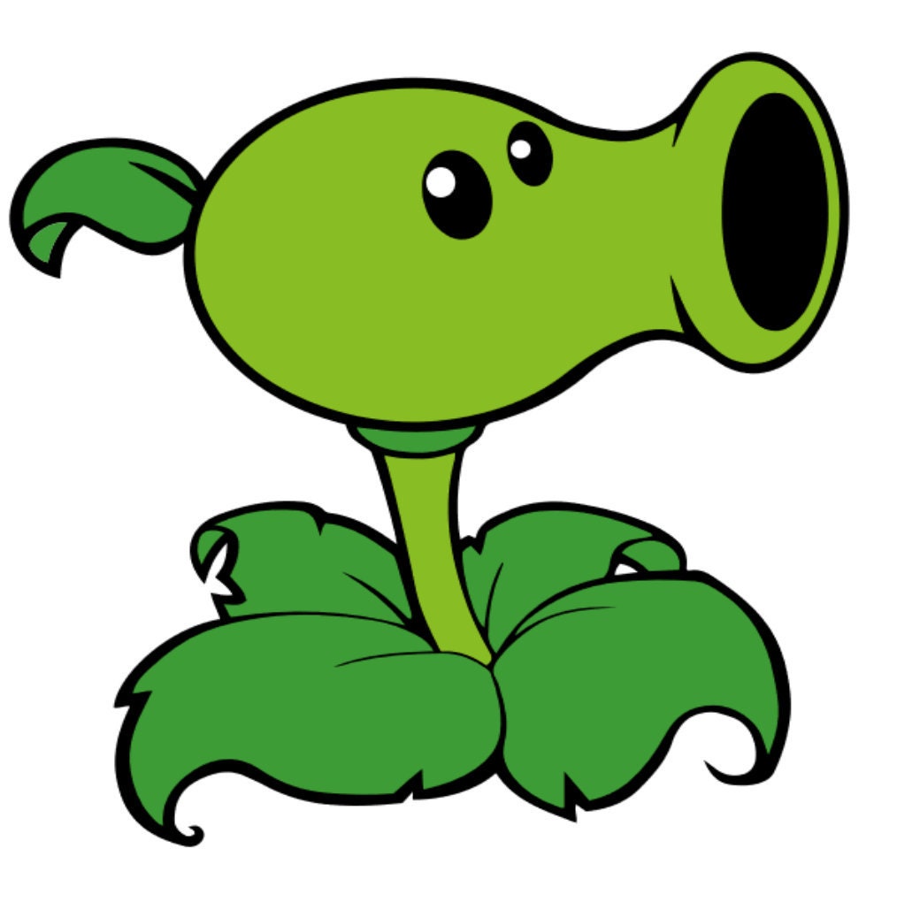 Plants Vs. Zombies PEASHOOTER SVG 