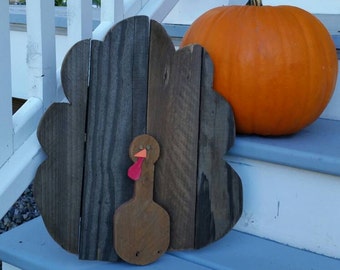 Thanksgiving Decor - Turkey - Rustic Wooden Turkey Decor - Fall Decor - Turkey Wall Decor - Turkey Door Hanger - Home Decor - Mantel Decor