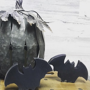 Wooden Bats | Fall Decor | Farmhouse Halloween Decor | Halloween decor | Tiered Tray | Shelf Sitter Decor