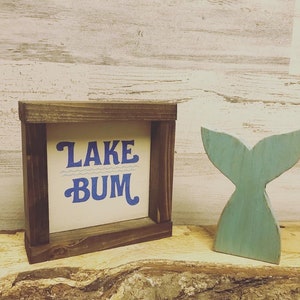Small Wood Mermaid Tail | Rustic Mermaid Decor | Spring Summer Tiered Tray Decor |