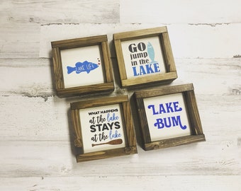 Lake House Decor | Lake Life | Go Jump in the Lake | Lake House Gift | Lake Decor | Lake House Sign