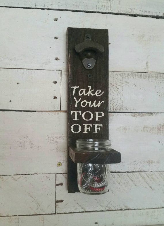 Wall Mounted Bottle Opener, Reclaimed Wood, Beer Bottle Catcher. Ideal Gift  Birthday, BBQ, Best Man, Moving in Present, Man Cave, Home Bar 