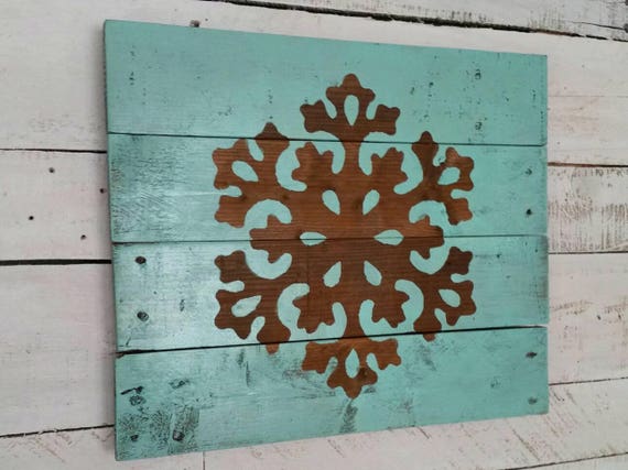 Winter Decor- Wooden Snowflake-Wooden Snowflake-Christmas Decor-Wall Decor-Christmas Sign-Winter Decorations-Holiday Decor