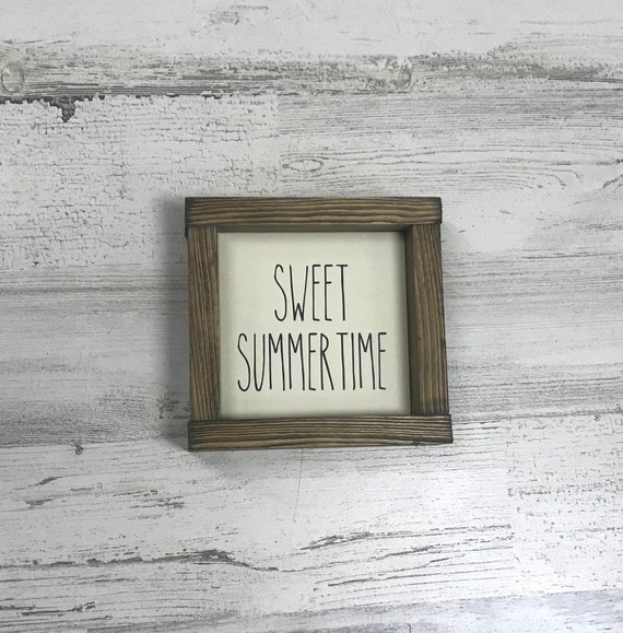 Sweet Summertime Sign -  Summer Sign - Lake Beach Wall Decor - Cabin Cottage Decor - Summer Signs Shelf Decor - Rae Dunn - Gifts for Mom