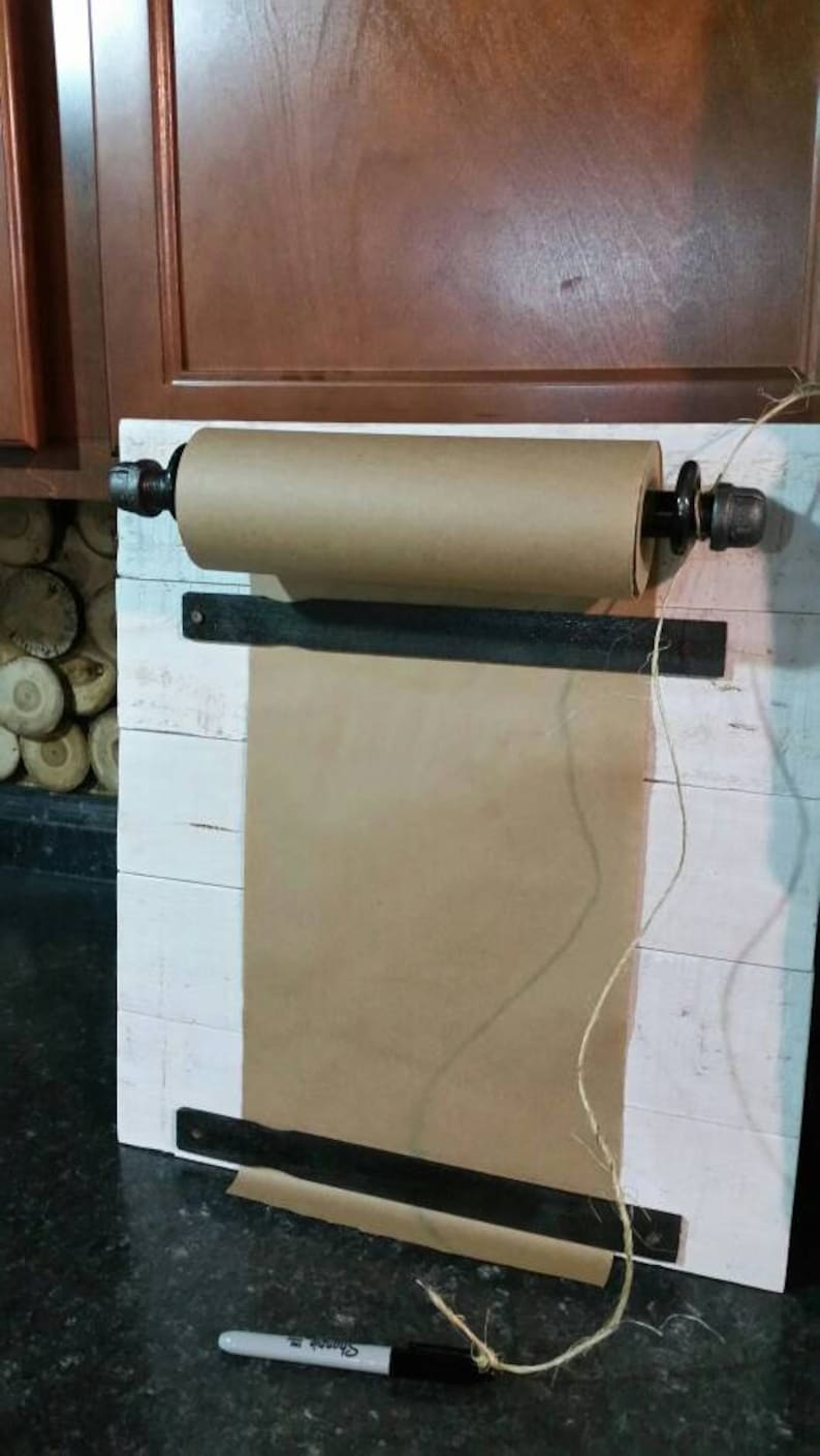 Rustic Memo Board Paper Included-Reclaimed Wood Memo Board-Message Board-Farmhouse Note Pad-Kitchen Memo Board-To Do List-Kitchen Organizer image 1