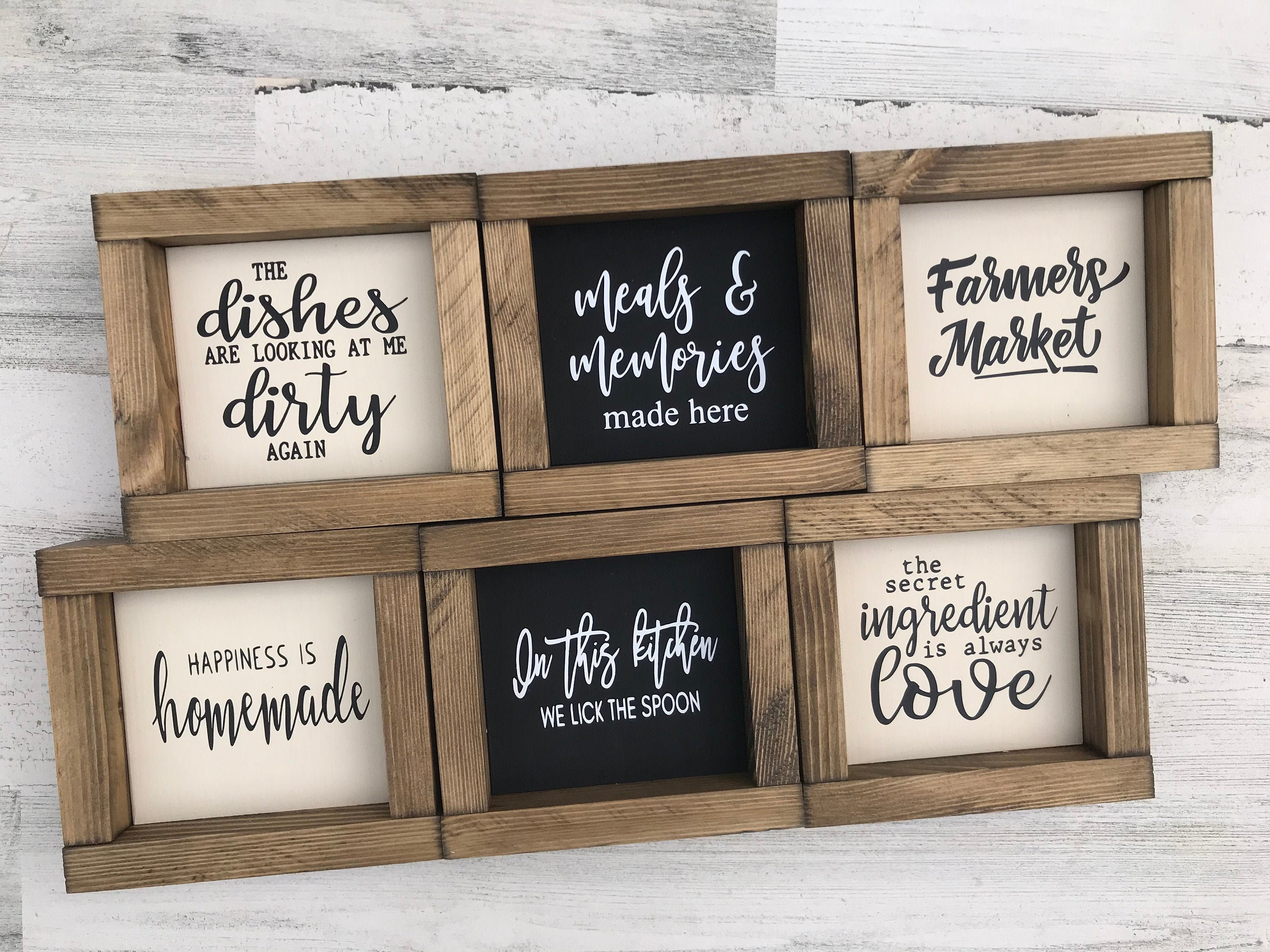 The Dishes Are Looking At Me Dirty Again Funny Kitchen Wall Decor , Set Of  4 Super Fun Kitchen Signs Wall Decor, Funky Kitchen Art Home Decor, Kitchen