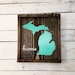 Michigan HOME Sign HOME Michigan Wood Decor-state of Michigan - Etsy
