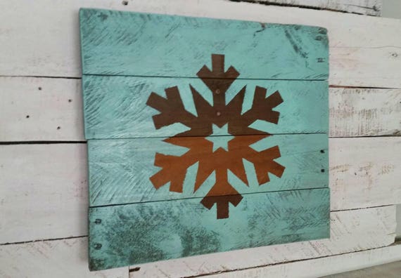 Winter Decor-Reclaimed Wooden Snowflake-Wooden Snowflake-Christmas Decor-Wall Decor-Christmas Sign-Winter Decorations-Holiday Decor
