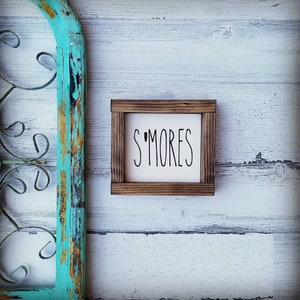 S&#39;mores Sign - Smores Sign - Fall Decor - Smore Bar - Farmhouse Decor - Farmhouse Sign - Wood Sign - Home Decor - Rae Dunn Inspired
