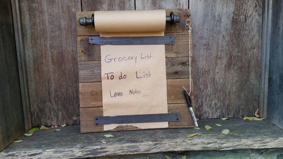 Rustic Memo Board Paper Included-reclaimed Wood Memo Board-message Board-farmhouse  Memo Board-to Do List Kitchen Organizer 