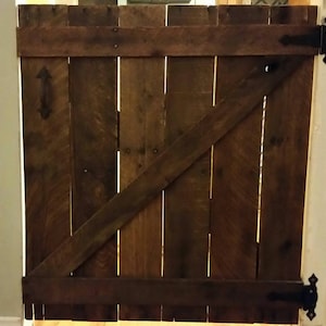 wooden safety gate